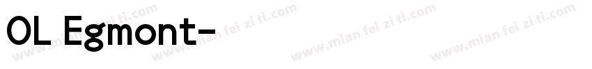 OL Egmont字体转换